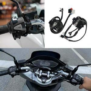 PCX용 2피스 오토바이 핸들바 스위치 어셈블리시동/킬/혼/방향지시등/조명 컨트롤 콤보 개조 부품