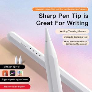 아이패드 안드로이드 태블릿용 범용 스타일러스 펜, 애플 아이폰 삼성 화웨이용 마그네틱 고속 충전 터치