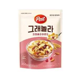 포스트 K7G7U9U7 그래놀라 크렌베리 아몬드 350g 동서식품 1BOX
