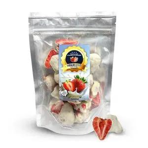 새콤달콤 Q5C7X2U9 수제 동결 건조 딸기 초콜릿 화이트 100g