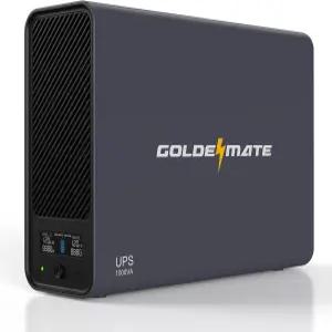 골든메이트 1000VA/600W 리튬 UPS 배터리 백업 및 서지 보호기 LiFePO4 배터리(153.6Wh)가 장착된 전원