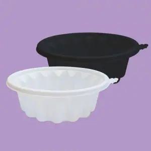 디토팩 냉면용기 195파이 소 백색 흑색 DP 400개세트 우동 칼국수 탕 일회용 포장 배달