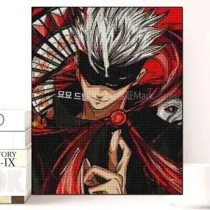 주술회전 보석십자수 수공예 큐빅 DIY 만들기 집콕 장식 공예 보석 고죠 사토루