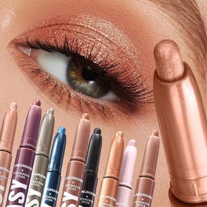 로즈 골드 아이 섀도우 펜슬 스틱 방수 진주 빛 20 색 메탈릭 글리터 형광펜 펜 메이크업 도구