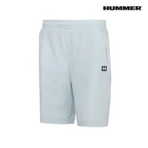 험머 여성 와펜 로고 쿨링 우븐 카고 포켓 밴딩 반바지 민트