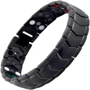 남성용 KYOSI 3X 마그네틱 팔찌 에너지 스테인리스 스틸 자석 링크 크리스마스 선물 보석