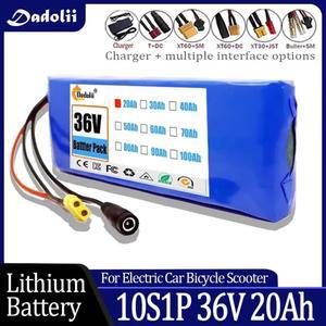 10S1P 36V 20000mAh 배터리 20Ah 18650 이온 충전지 전기 자동차 자전거 스쿠터 20A BMS 500W