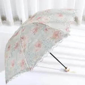 [JED] 자외선차단 UV 우산 레이스 양산 꽃무늬 암막 양우산 자수 고급