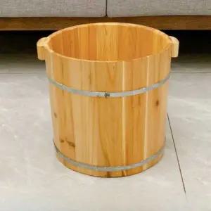 원목 족욕기 마사지 발욕조 편백나무 스파 마사지기