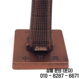 중국어 베이징 현대 건축 홈 오피스 장식 관광 기념품 금속 모델 공예 와인 캐비닛