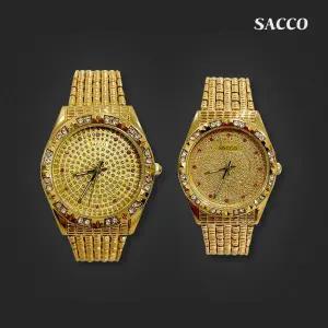 [아트박스]/사코 사코 금장 손목 시계 아날로그 메탈 커플시계