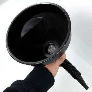 [콩심팥심]블랙 주유깔대기 여과필터 비상급유