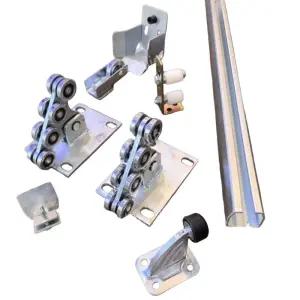 무레일 자동문 슬라이딩 전원주택 대문 게이트 조립식 야외 간이 도어 전기 이동식 부품세트