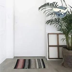 [골드스마일]감성 에스닉 러그 주방 현관 카페트 순면