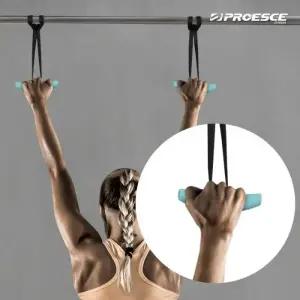 프로이스 손목 보호 렛풀 케이블 그립 핸들 풀업 시티드로우