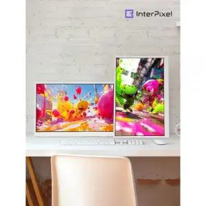 인터픽셀 포터블 모니터 초경량 휴대용 각도조절 IPS 화이트