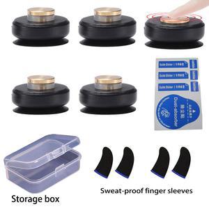 PUBG 모바일 컨트롤러 게임 트리거 키트 9개, 휴대폰 태블릿용 터치 스크린 버튼 조이스틱 5개, 게임용 땀 방지 핑거 장갑 4개