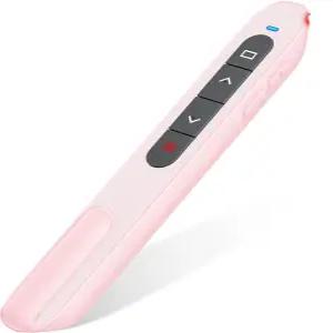 마이크 및 노트북용 파워포인트와 호환되는 에어 마우스 충전식 USB C 슬라이드 클리커가 다이노스트라이크