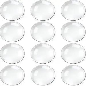 EBUCKTUK 12개 벽 범퍼 도어 스토퍼 투명 프로텍터 손잡이용 가구 소음 감소 보호 현관문 캐비닛 냉장고