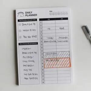 관리 플래너 프리미엄 데일리 시간 직장인 습관 기록 학습