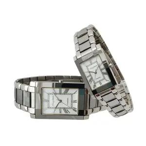 킹덤 사각 텅스텐 커플 명품 예물 선물 고급 메탈 손목 시계 / KD1002W