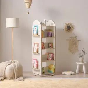 [인터데코]공간활용 좋은 책정리 회전형 책장 5단 P0000CED