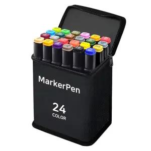 다다 디자인 드로잉 마카펜 천케이스 24색 1세트