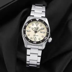 세이코5 SRPK31K1 오토매틱 데이데이트 사파이어 다이버룩 남자 메탈 시계 d4