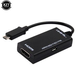 1080P HD Vable HDTV Sdapter 마이크로 USB 5 핀-HDMI 호환 변환기 어댑터 안드로이드 전화 TV 프로젝터 용