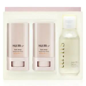 숨 37 선어웨이 벨벳 선스틱 18g 기획세트 SPF50+ PA++++ 톤업 썬크림 저자극 순한 기초 선케어