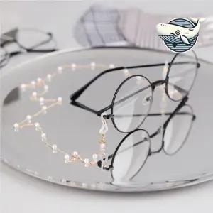 세련된 진주 체인 마스크스트랩 안경줄 10개입