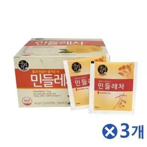 마음이 XLA048B4 즐거운 민들레차 40티백x3개 몸에좋은물