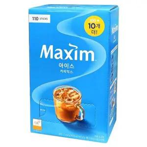 맥심 MWF041X4 아이스 커피믹스 대용량 110T 간편한 스틱 커피