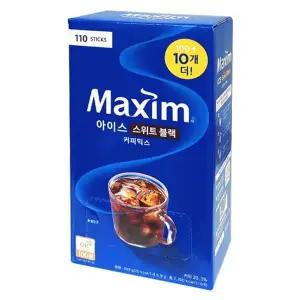 아이스 XAQ302F2 스위트 블랙커피믹스 110스틱 여름용 시원한 스틱커피 무설탕 인스턴트 커피믹