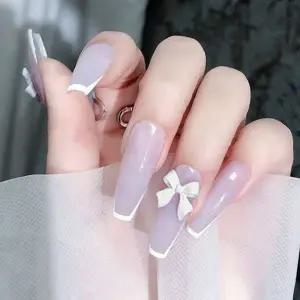 [셀러에이드]셀프 젤 네일 리본 파츠 블랙 화이트 네일재료 10개입