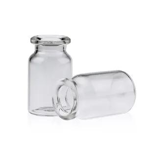 ALWSCI 붕규산염 유리 투명 평평한 바닥 크림프 헤드스페이스 바이알 베벨드 마감 짧은 목 용량 6ml