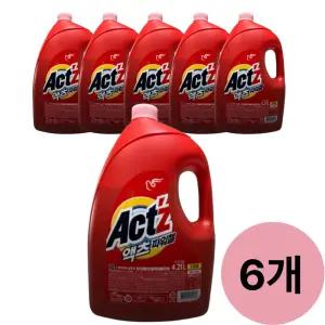 액체세제 액츠 파워젤 4.21L 드럼용 6개