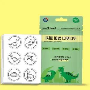 해충방지 스티커 6매입 어린이 야외활동 천연성분 모기기피 캐릭터 디자인 부착형