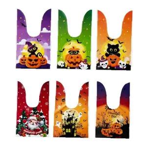 할로윈 크리스마스 과자 담기 비닐 봉투 어린이 행사 답례 선물 포장