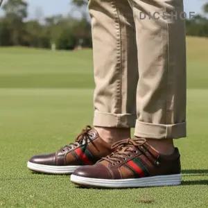 [딕슈]딕슈 남성 소가죽 멀티 골프화 스니커즈 3.5cm S415