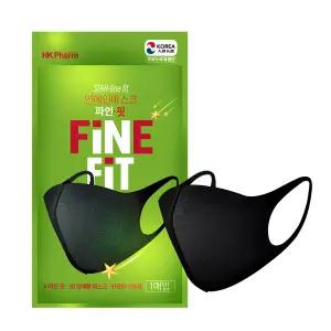 고려퍼프 파인핏 연예인 마스크 V라인 3D 입체형 국산 성인용 블랙 1개