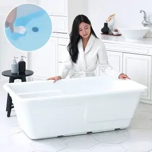 퍼스파 힐리언스 1인용 아크릴 이동식욕조 1400 전신 욕조 하부배수 반신욕기