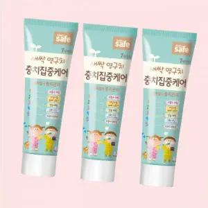 라이온 키즈 어린이세이프 충치 집중케어 치약 60g 3개 4759574