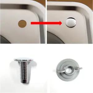 주방 싱크대 구멍마개 스텐 대/소 정수기 조리수밸브 세제펌프 세제통 구멍 막음 부속