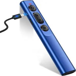 PPT용 충전식 무선 프레젠터 리모컨 Mac/컴퓨터/노트용 2.4GHz 프레젠테이션용 슬라이드 어드밴스터