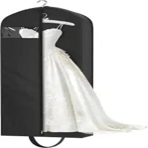 여행용 키티 65인치 웨딩드레스 의류 가방 4인치 가제트 롱 행잉 여성 커버 보관함 옷장 블랙