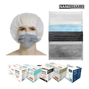 나노가드 클래씨 마스크 위생 청정 덴탈 흰색 청색 검정 블랙 뽑아쓰는 50매 비말차단 활성탄