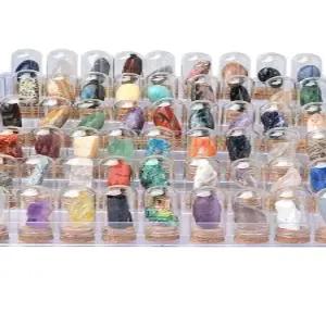 광석 광물 표본 키트 교육용 지질 미네랄 27종 세트 수정 선반 교육 교구 상자 크리스탈