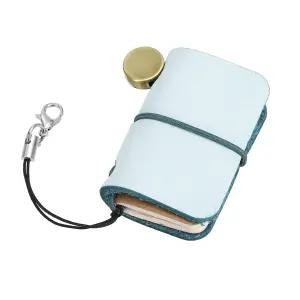 uxcell 미니어처 노트북 1.9 x 1.3 빈티지 휴대용 오일 가죽 포켓 작은 데일리 여행 일기 그림 쓰기