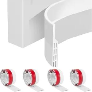 4Pcs 도어 드래프트 스토퍼 스윕 조절 가능한 웨더 스트리핑 씰 바텀 차단기 소음 냉기 단열재 2 W x 39 L